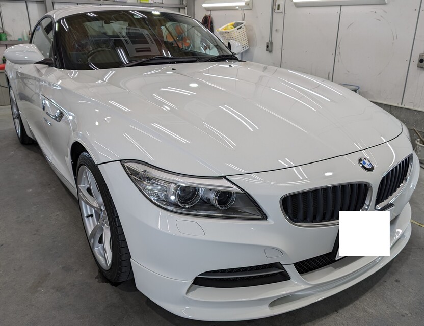 施工後　BMWZ4(ホワイト）　車全体