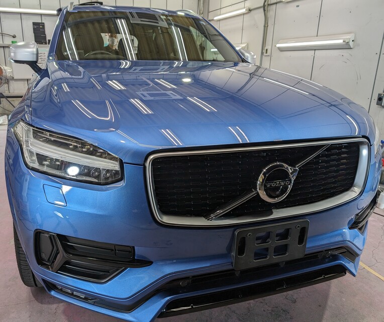 施工後　Volvo　XC90(ブルー）お車全体