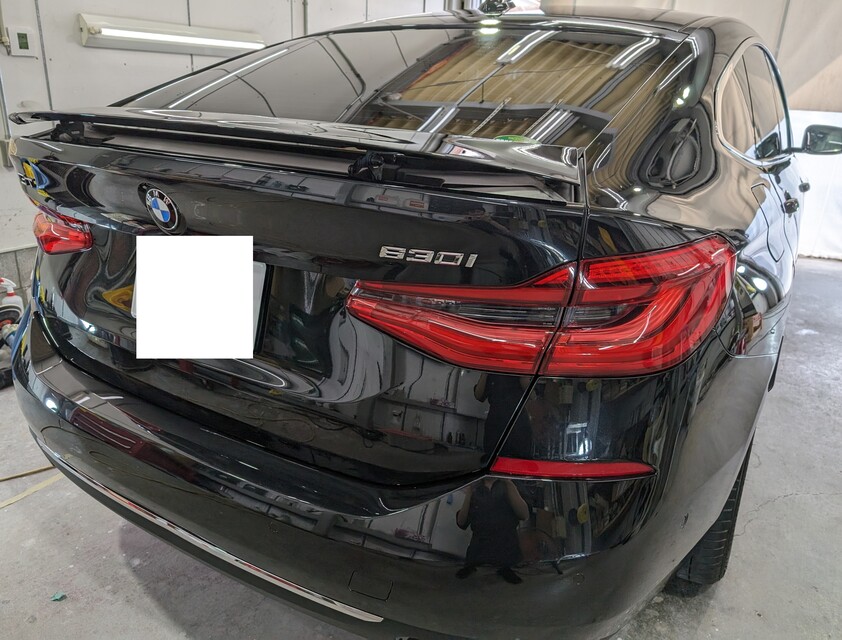 施工後　BMW630GT(ブラック）　リア